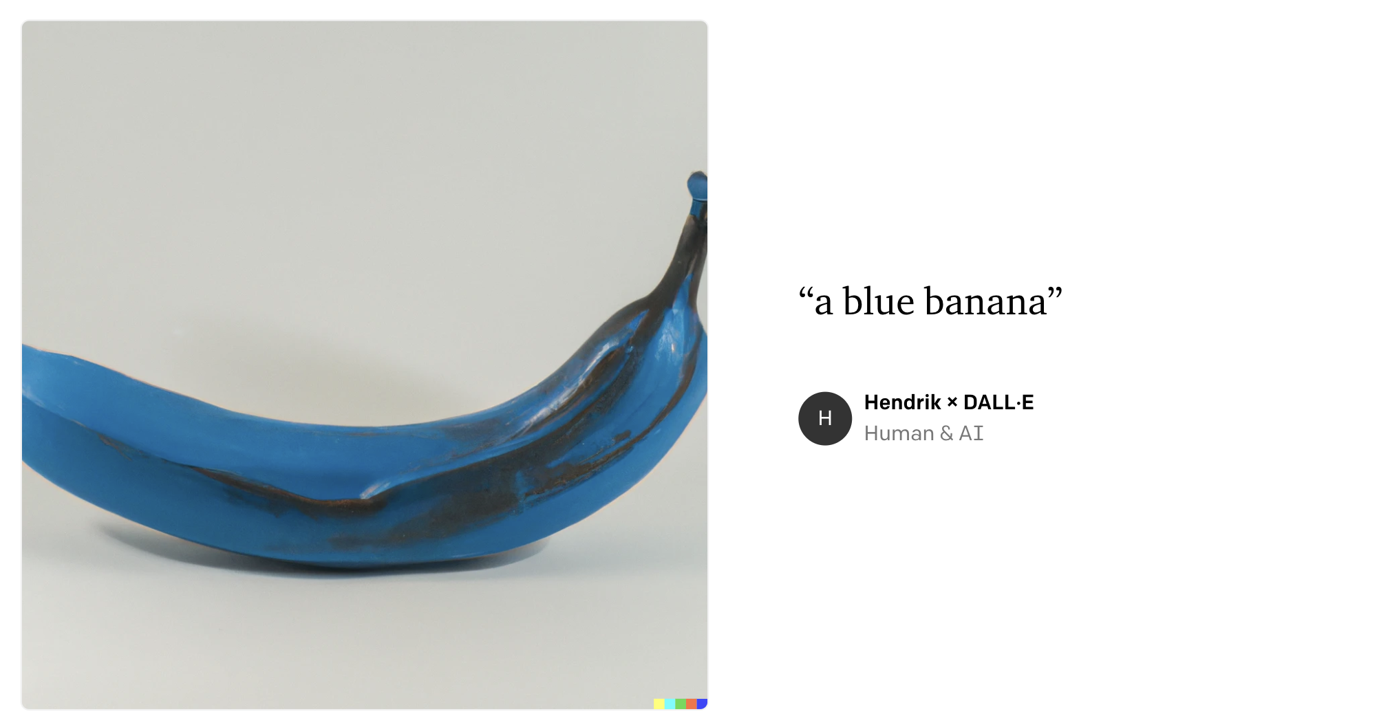 a blue banana